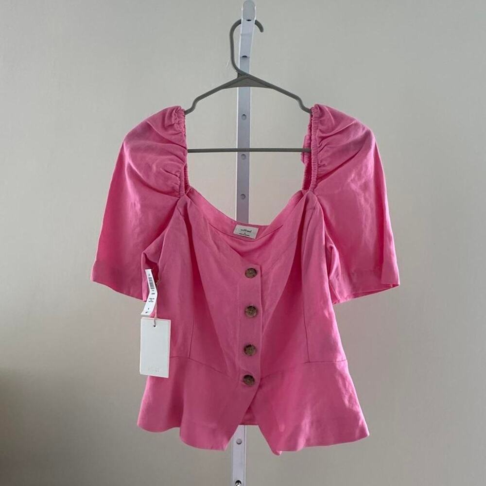 Wilfred pink blouse with button